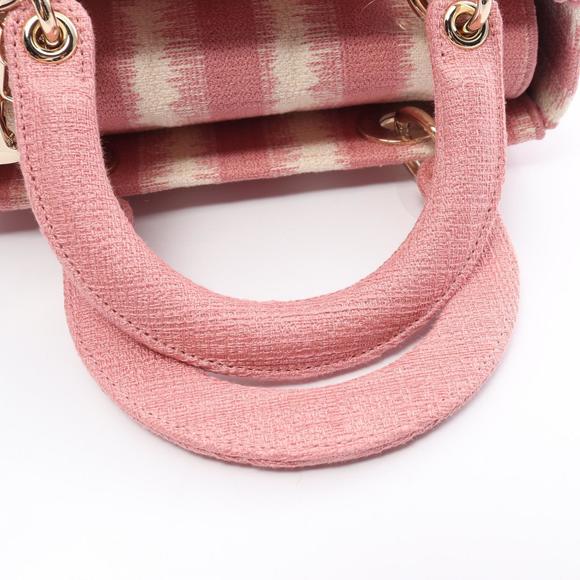 Dior D-Lite Medium Handbag Pink White - Picture 8 of 9